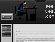 Tablet Screenshot of geek-test.com